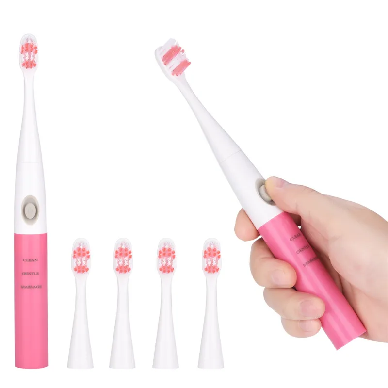 

2PCS Portable Sonic Electric Toothbrush Oral Hygiene for Adults Timer Function Water-resistant Tooth brush Care Clean Tools 42