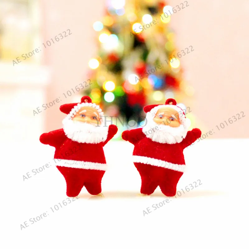 

1pcs/bag Christmas Ornaments Christmas Tree Santa Claus Pendants Drop Christmas Decorations For Home Decoracion