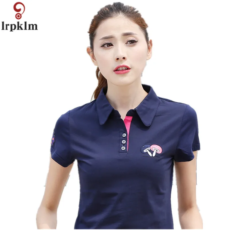 Fashion Womens Polo Shirts Short Sleeve Women Polo Shirts Summer Plus