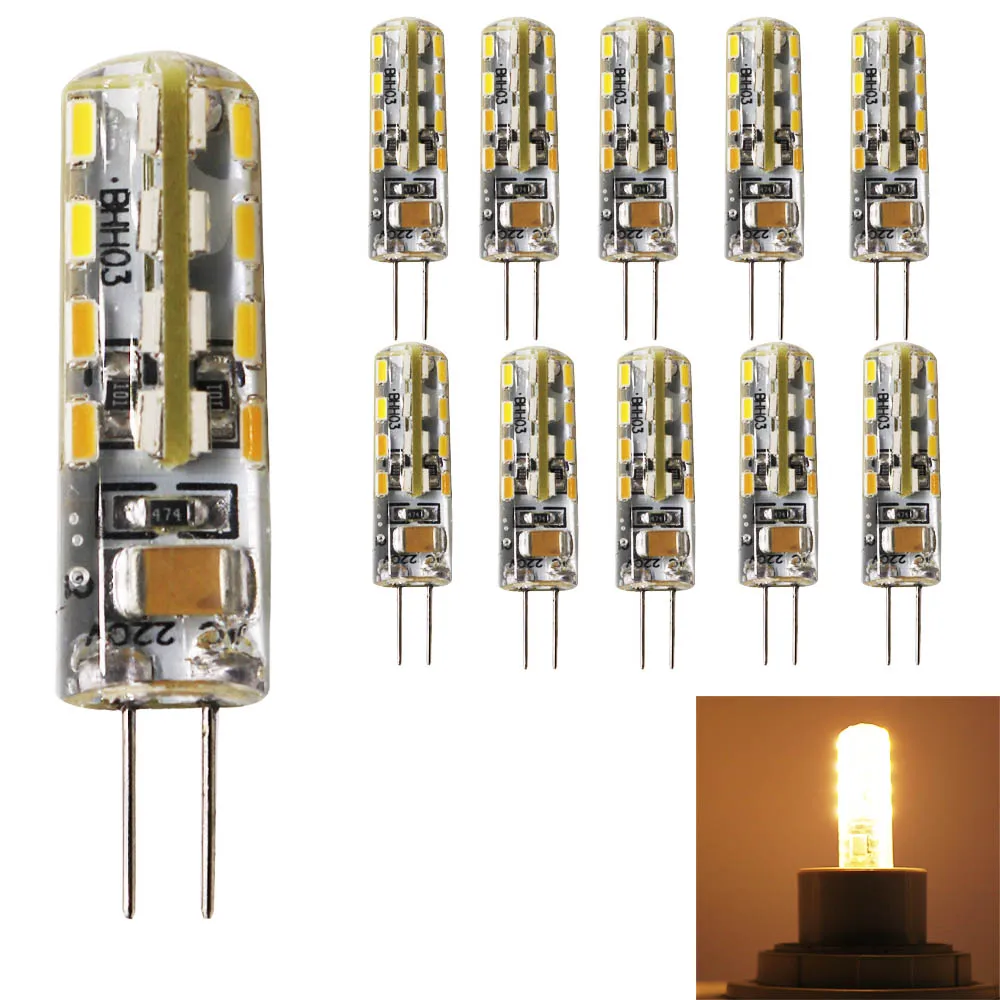 10 шт. G4 светодиодные лампы 220 в 360 градусов угол луча кремния led 32 LED SMD 3014