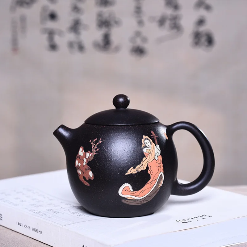 260 мл настоящий Исин Zisha чайник знаменитый ручной работы черный Чжу грязи окрашенные красота Xishi чайник кунг-фу чайник