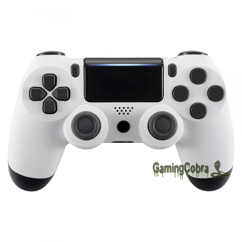 

White Soft Touch Faceplate Top Housing Shell Case for PS4 Pro PS4 Slim Controller JDM-040 JDM-050 JDM-055 #SP4FX06