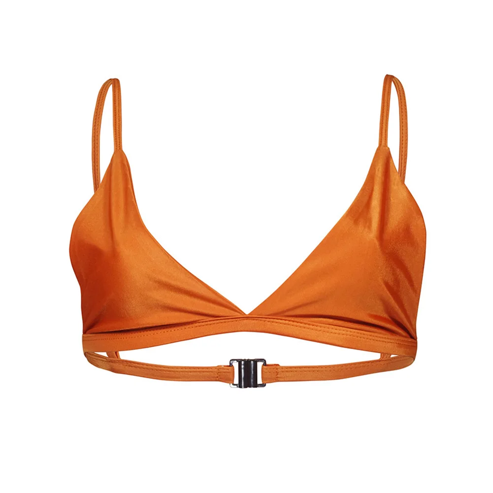

Women Sexy Bikini Tops Solid Color Swimwear Push Up Swimsuit Beachwear Ladies Girls Bathing Wear ZJ55
