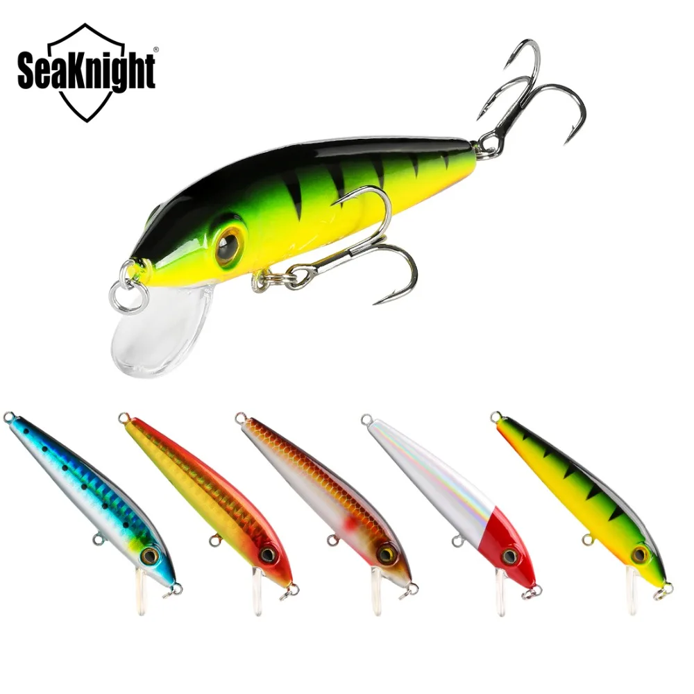 

SeaKnight SK012 Fishing Lure Minnow 5Pcs/Lot 70mm 6g 0-0.6M Lifelike 3D Eyes Artificial Hard Bait Floating Wobblers Fishing Bait