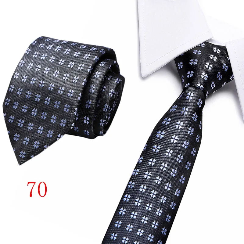 Новое поступление модный цветной Шелковый мужской галстук высокого качества брендовый дизайн галстук для свадебной вечеринки - Цвет: 70