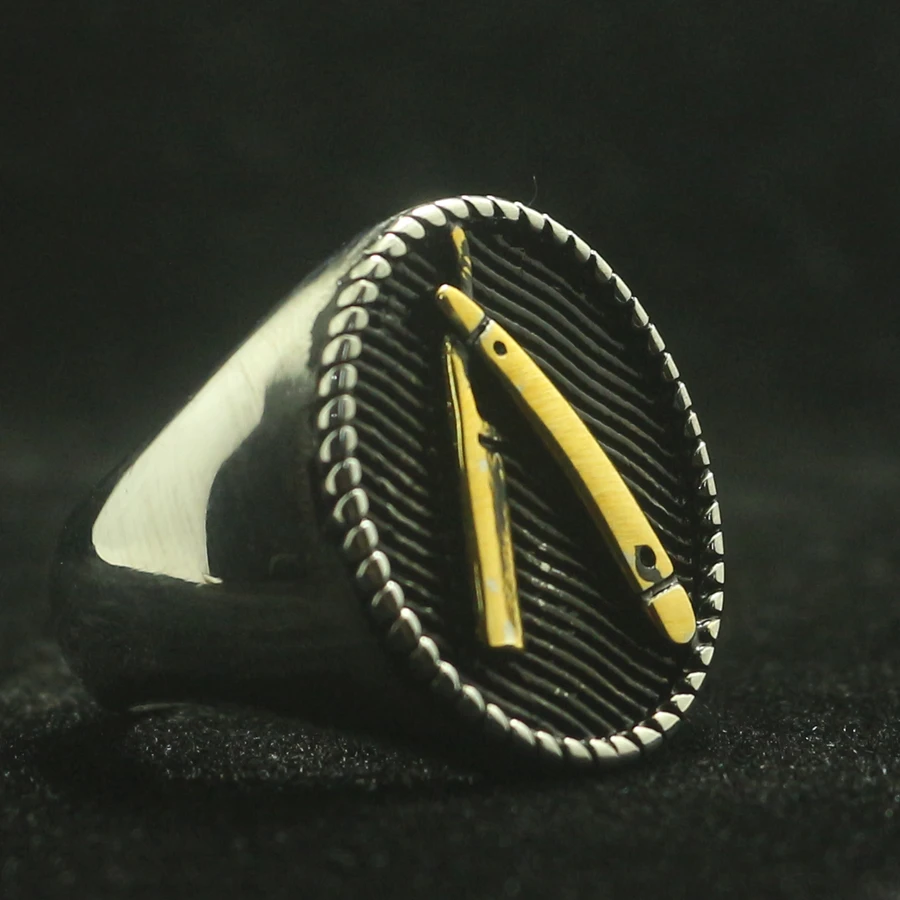 

316L Stainless Steel Cool Fashion Razor Ring Newest For Gift