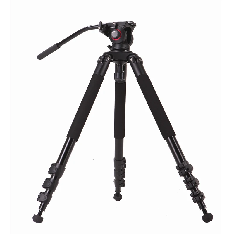 US $387.78 Miliboo MTT702A Portable Aluminium Tripod For Professional CamcorderVideoDigital CameraDSLR Tripod Standwith Hydraulic Ball