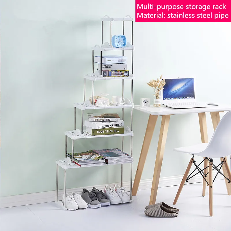 

Shelf floor multilayer storage rack microwave oven oven storage closet shelf storage rack layered partition board