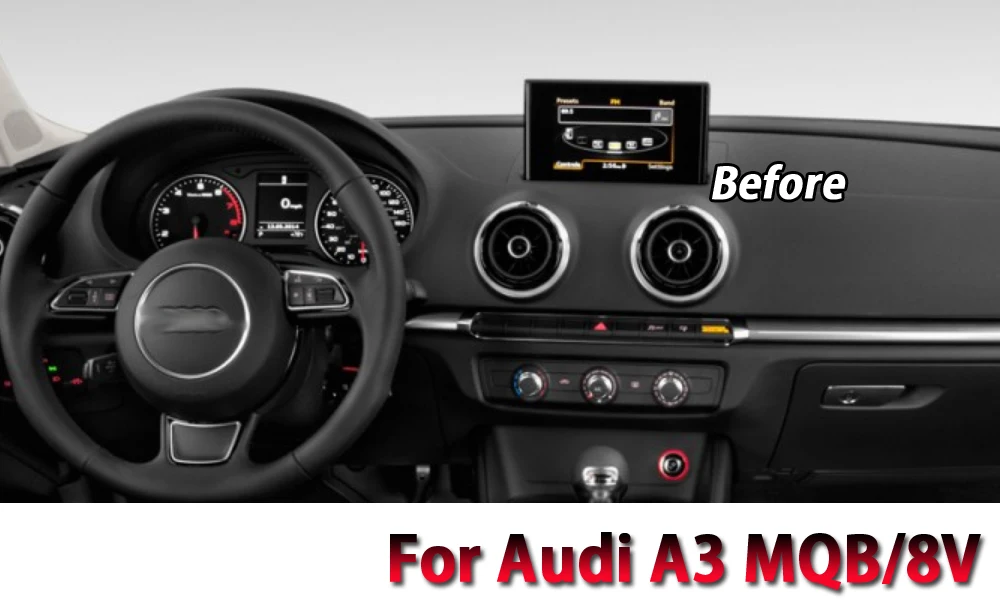 Sale Liislee Car Android 6.0 up 2G RAM 32ROM For Audi A3 MQB 8V 2012~2019 Radio BT Carplay GPS Navi Map Navigation System Multimedia 9