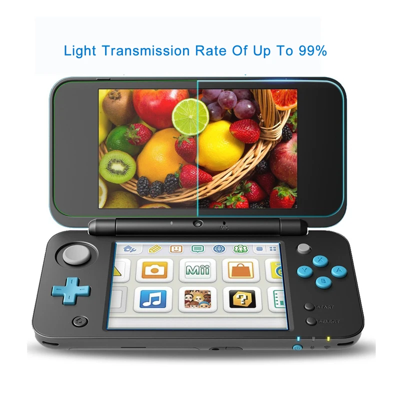2 шт Прозрачный Премиум Закаленное стекло экран для нового 2DS XL LL консоль защита