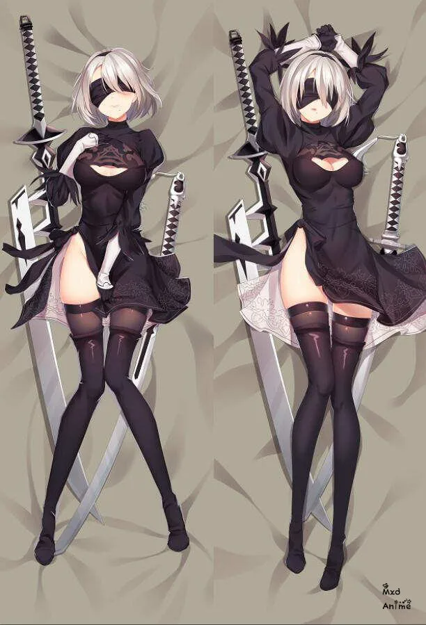 Наволочка с рисунком аниме NieR Automata сексуальная девушка YoRHa No. 2 Тип Botaku Waifu Dakimakura