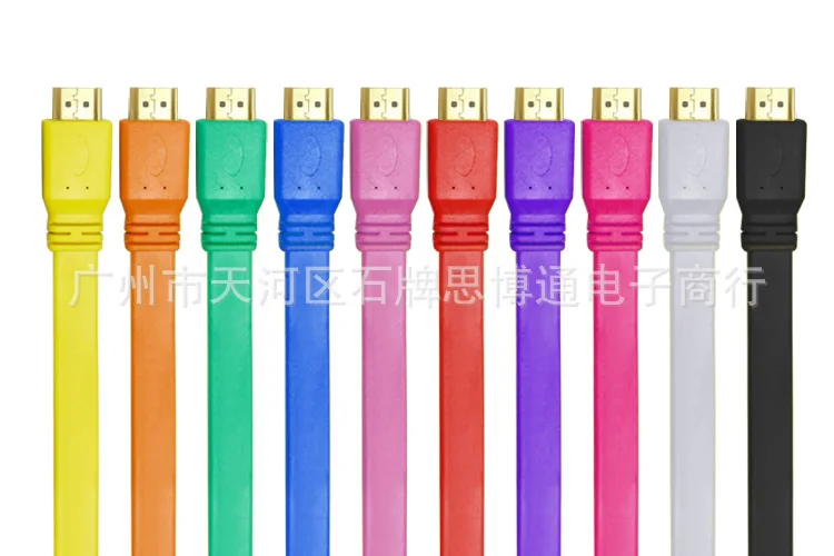 3 м 1 5 HDMI к кабель 4 в 1080p 3D плоская линия Короткий позолоченный штекер Мужской для