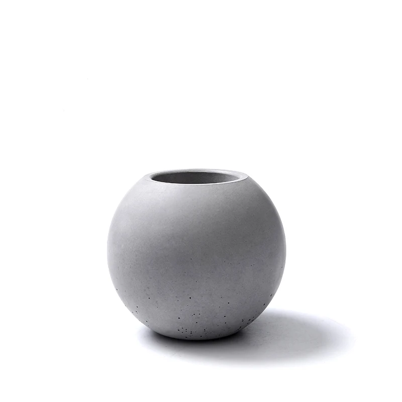 Silicone Mold Concrete Vase Cement Pots Home Decoration Ball Shape Concrete Pot Molds Concrete Mould Cement 3d Vase Silica Gel