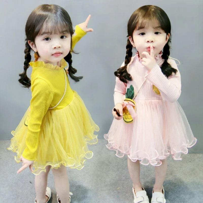 Летний сарафан для маленьких девочек, милое платье принцессы с длинными рукавами в стиле пэчворк, хлопковая одежда, лидер продаж