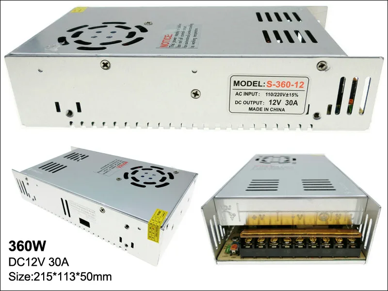 Освещение конвертер трансформаторы AC110-220V к DC12V светодио дный огни драйвер для Светодиодные ленты CCTV переключатель Питание 60 Вт 100 Вт 200 Вт 300