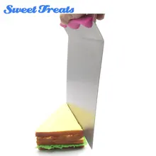 Сладкие угощения Нержавеющая сталь торт лопатой передачи торт лоток перемещение пластины торт Lifter хлеб пицца лезвие выпечки Инструменты Формы для выпечки