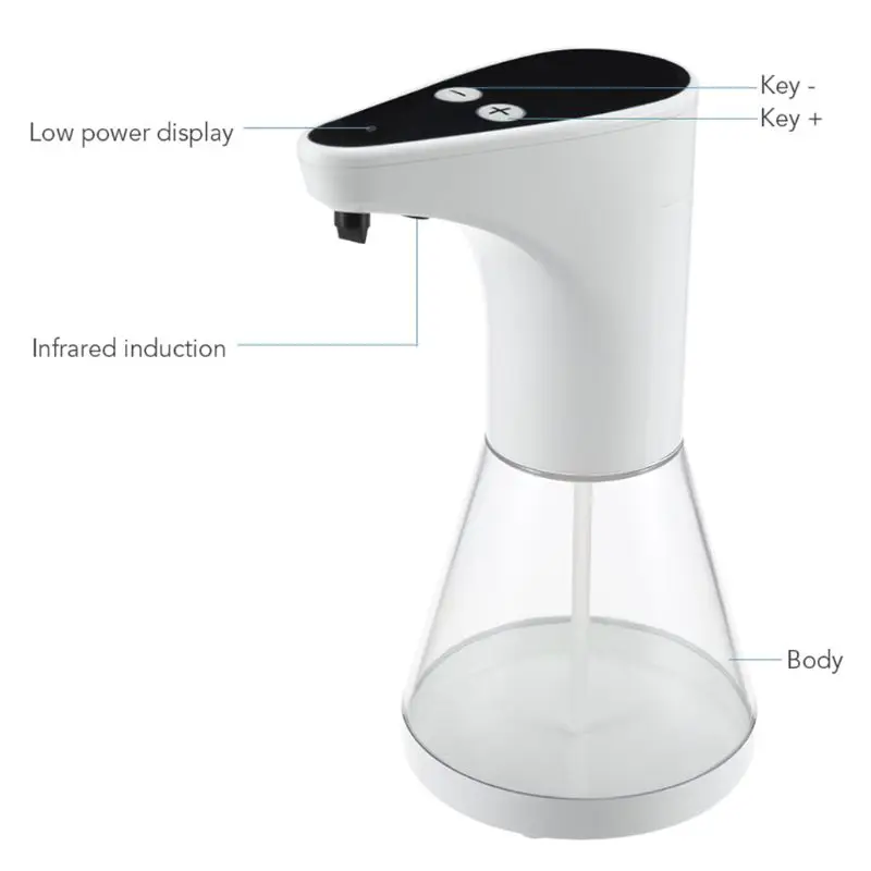 

520ml Sensor Soap Dispenser Automatic Touchless Liquid Lotion Dispenser Portable Smart Hand Sanitizer Storage