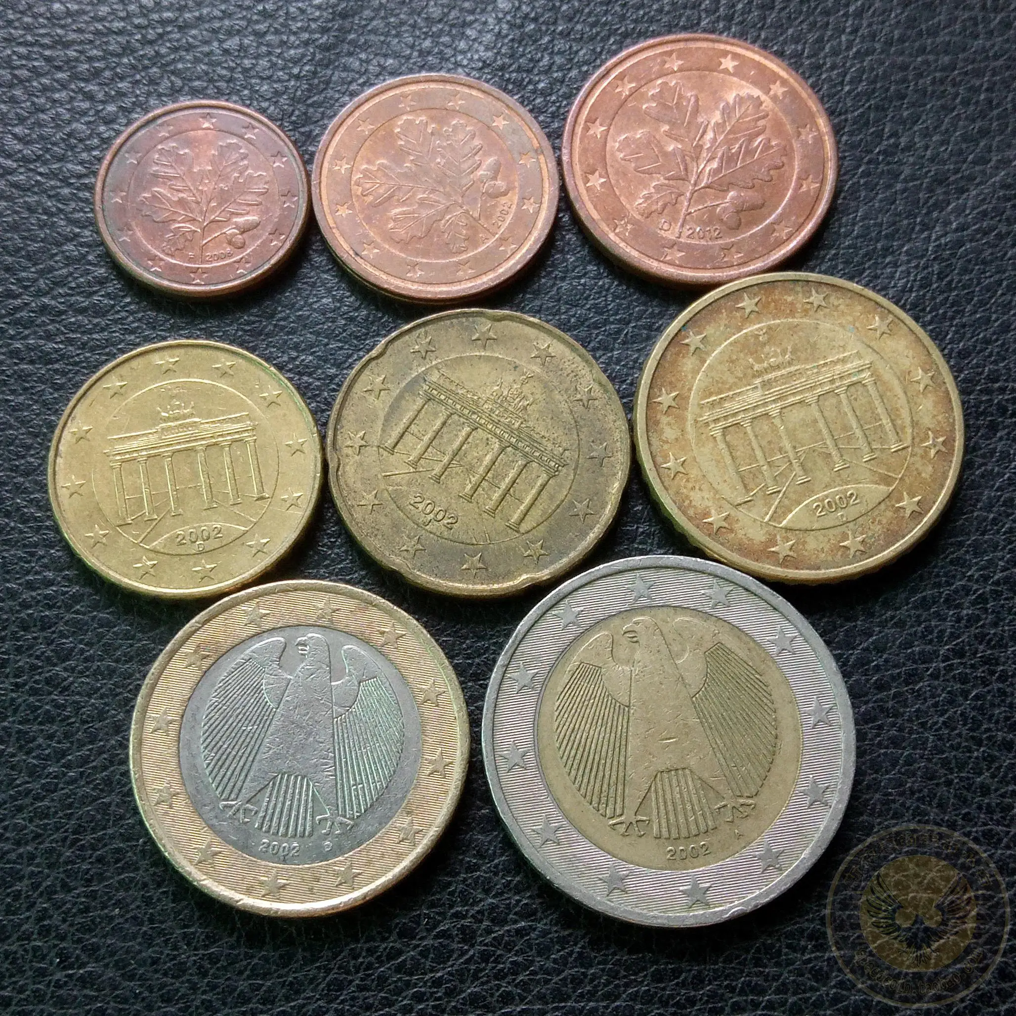 Set 8Pcs Germany Cents Euro Coins EU 100% Real and Original Coin For Collection Random Years Used | Дом и сад