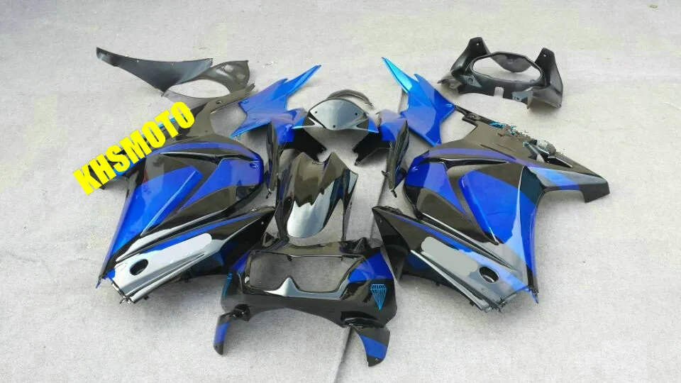 Injection обтекатель комплект для KAWASAKI Ninja ZX250R 08 09 10 11 12 ZX250 EX250 ZX 250R 2008 2012 синий глянец