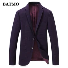 BATMO Новое поступление высококачественный Повседневный клетчатый мужской пиджак, мужские повседневные клетчатые куртки, большие размеры M-4XL 9833