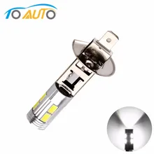1 шт. H1 супер яркая белая высоко Мощность 10SMD 5630 авто светодиодный автомобильный противотуманный фонарь сигнала поворота светильник вождения DRL лампы 12V