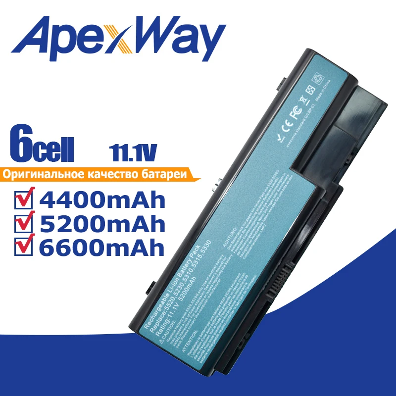 Аккумулятор для ноутбука Acer eMachines E510 E520 G420 G520 G620 G720 EasyNote LJ61 LJ63 LJ65 LJ67 LJ71 LJ73 LJ75 11 1 В 6
