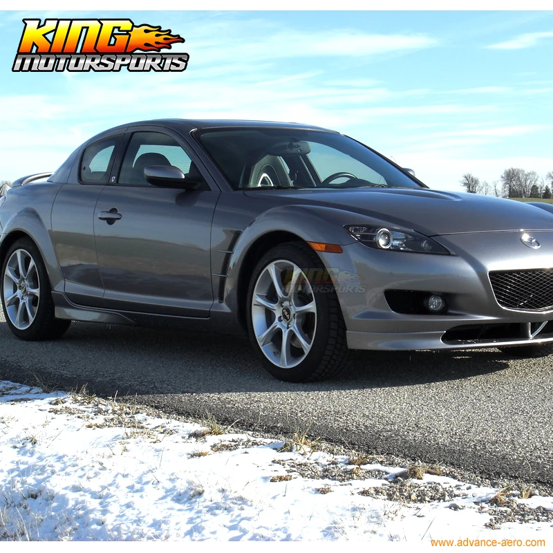 Подходят 2004-2010 Mazda RX8 4DR ПУ боковые юбки OE стиль