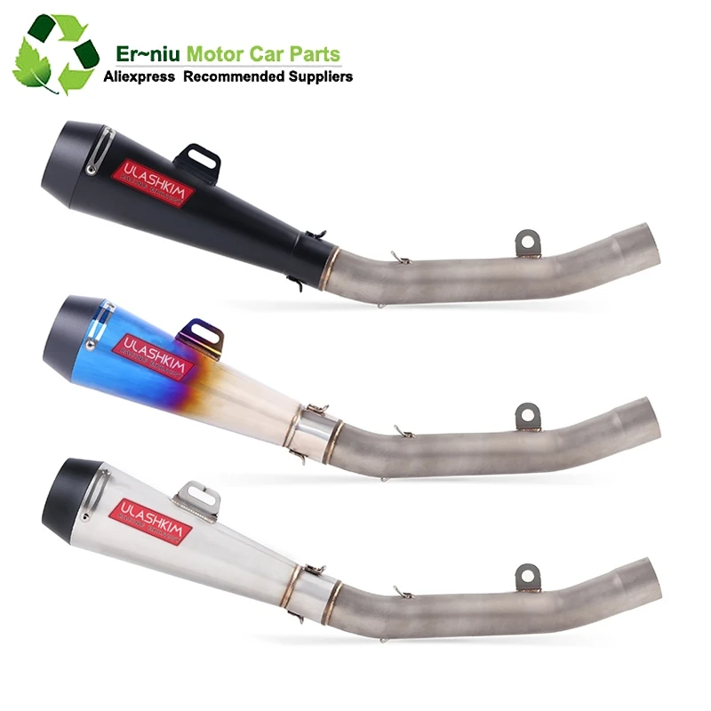 

Full System Exhaust Slip On For kawasaki Z800 Z 800 Motorcycle Exhaust Muffler Escape Middle Mid Contact Pipe DB Killer
