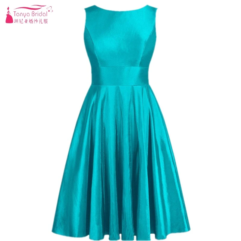 teal green satin dress