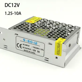 

High Quality AC 110V 220V to 12V LED Strip Power Supply 5A 10A 15A 30A led Lighting Transformer Adapter Driver for LED Strip