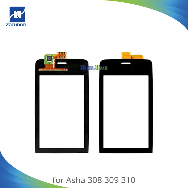 

3.0'' 308 Touch Screen for Nokia Asha 308 309 310 Touch Digitizer Sensor Front Glass Panel Lens Black Replacement Parts