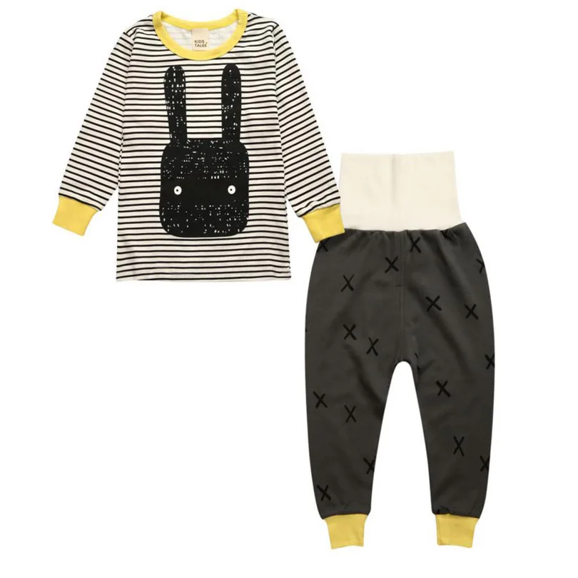 2017 autumn winter children clothes set pijamas infantil kids unicornio pyjamas baby pajamas kids clothing sets