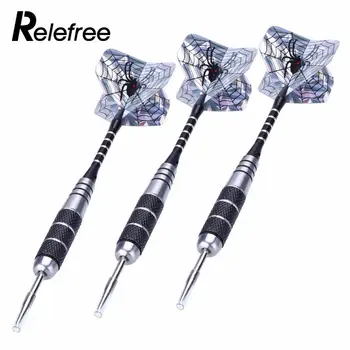

Relefree 3pcs Steel Tips Dart 22g Shafts Nice Flight Spider Harrow Point Wing Needle Barrel Throwing
