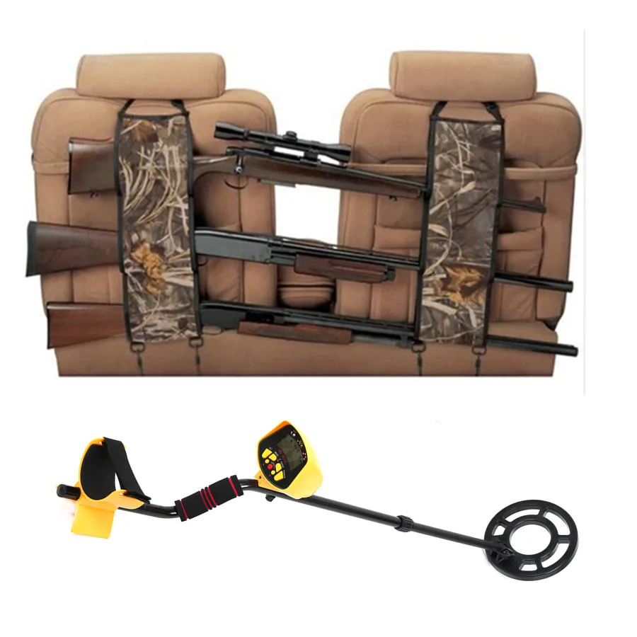 

Vehicle Front Seat Storage Gun Sling Bag Back Seat Hanging Metal Detector Rack Case Hunting Holsters Organizer with Pockets