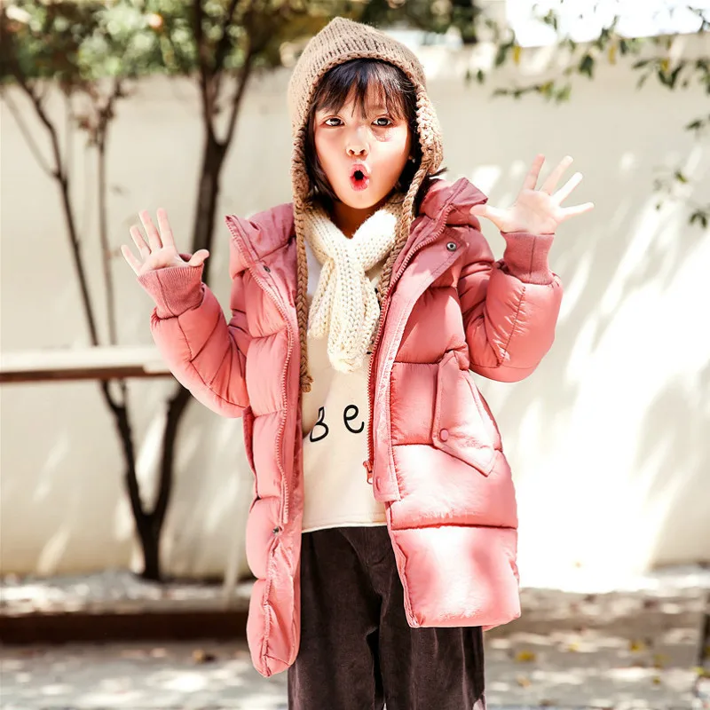

Winter Kids Hooded Outerwear Boys Girls Down Jacket Christmas New Year's Costumes For Boys Baby Child Fur Hooded Coat Clothing