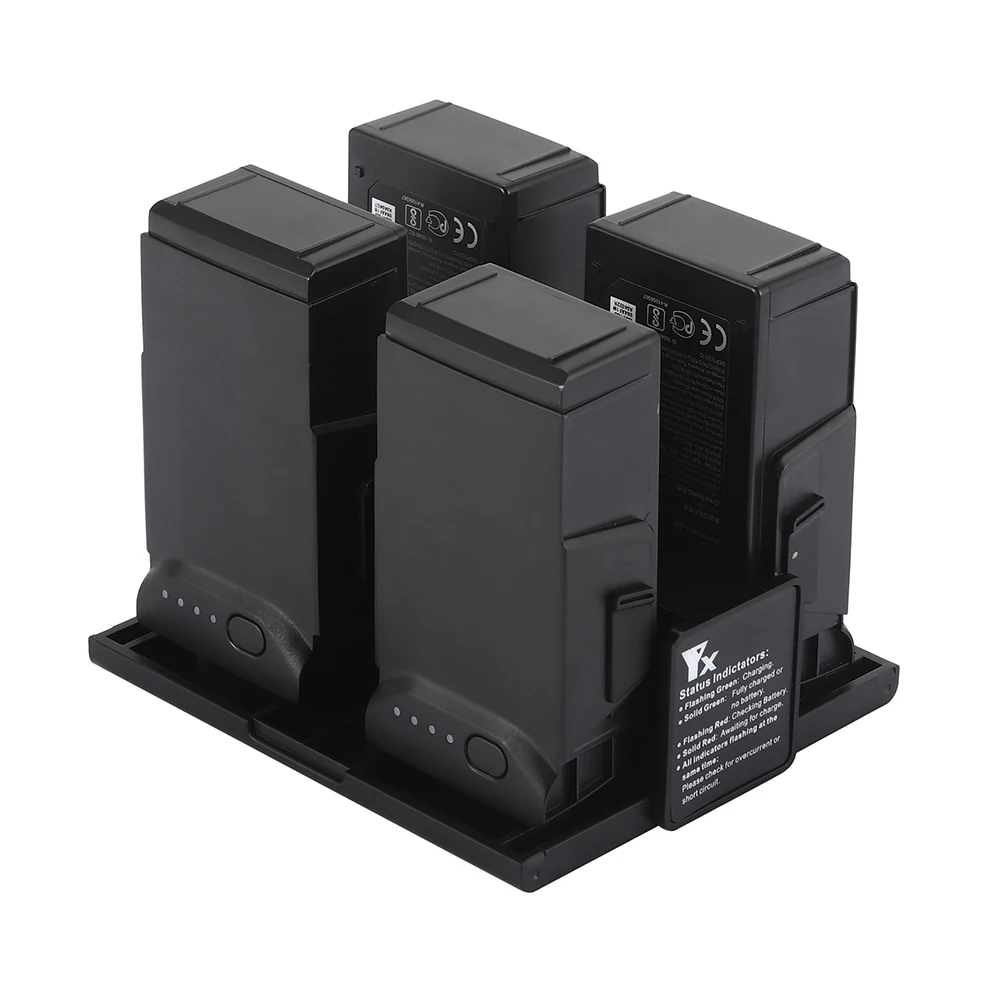 Buy 1 to 4 Drone Battery Charger Mini Size Portable Folding Charging Hub Smart Battery Manager for DJI Mavic Air