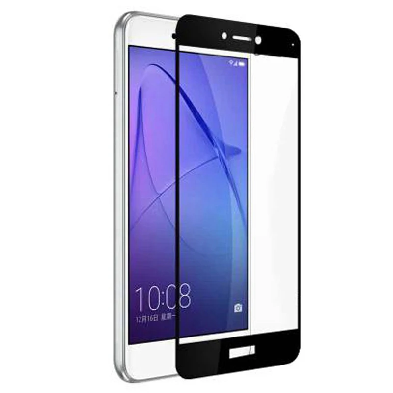ARYIKUM HD полное покрытие закаленное стекло для Huawei GR3 2017 5 2 &quotЗащита экрана черная