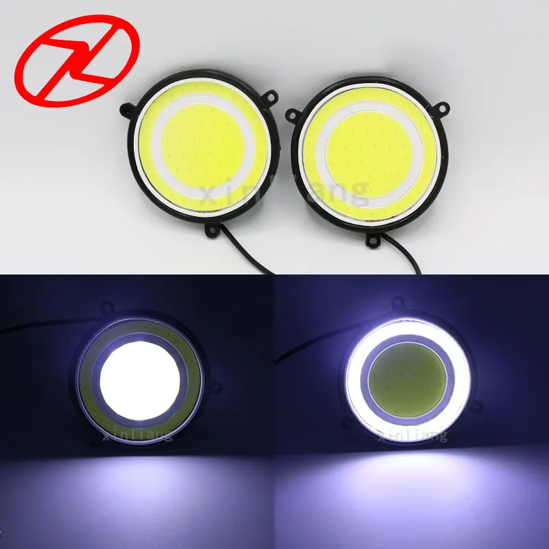

2PCS Super Bright LED Daytime Running Light Fog DRL Driving COB Day Light for car auto
