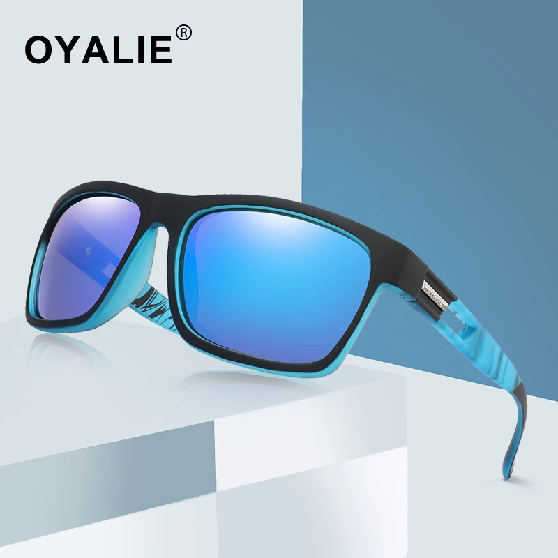 

OYALIE Brand Design Men Polarized Sunglasses Retro Square Mirror Driving Sun Glasses For Men Vintage UV400 Eyewear Oculos de sol