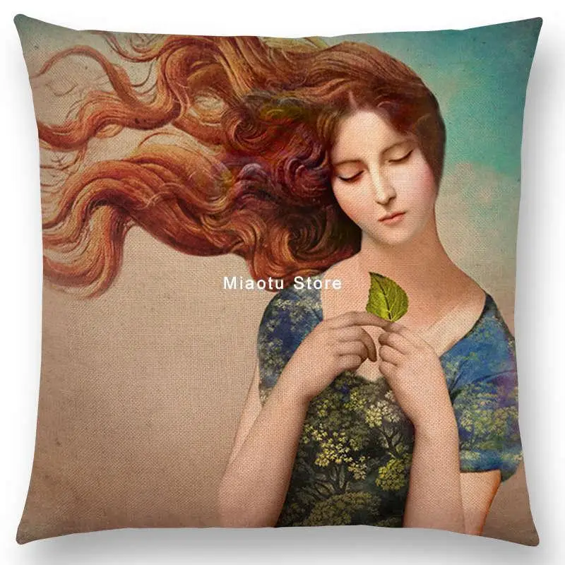 Элегантный женский милый чехол для подушки с изображением шекспировской оперы, Классическая живопись, волшебное воображение, наволочка для дивана, чехол для подушки - Цвет: a010103