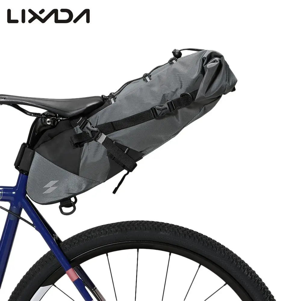 Cheap Lixada 3L - 10L Cycling Foldable Saddle Bag Waterproof Bike Bag Tail Bag MTB Bike Bicycle Seat Pannier Bag Bicycle Accessories 21
