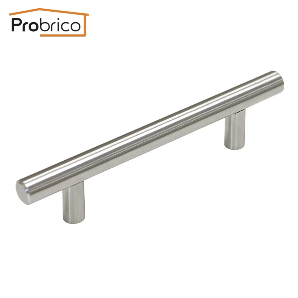 Image Probrico Kitchen Cabinet Handle 10Pack PD201HSS96 Stainless Steel Diameter 12mm Hole Center 96mm 3.8