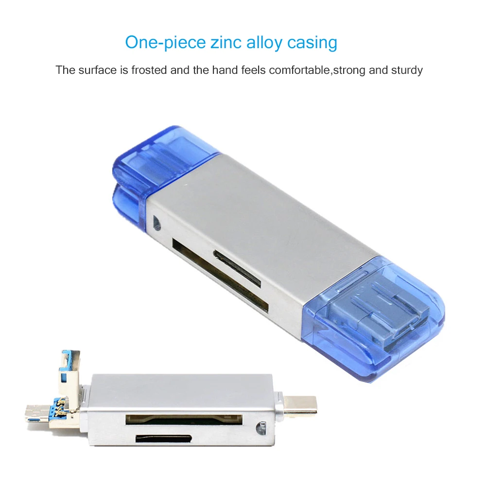 Кард ридер Type C из цинкового сплава Мульти в 1 Micro USB SD TF OTG Мобильный телефон карта