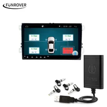 Car font b TPMS b font Android Funrover For DVD Player Monitor Wireless Tire Pressure Monitoring