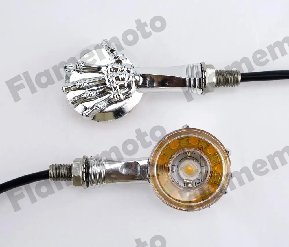 

Motorcycle Chrome Turn Signal Indicator Light for Yamaha YZF XS650 FZ MT TDM TNT TRE V-max XJ XJR Honda Suzuki Kawasaki