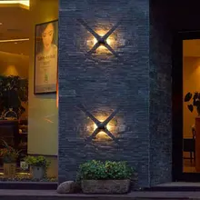 Креативная уличная Водонепроницаемая настенная лампа из алюминиевого сплава абажур светодиодный настенный светильник домашний декор современные лампы спальни ночник