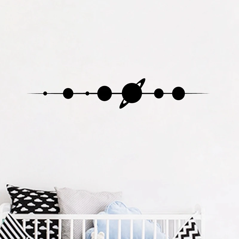 Us 3 8 25 Off Planets Vinyl Wall Stickers Kids Bedroom Design Decor Space Wall Decal Home Boys Room Wall Mural Art Sticker Decoration In Wall