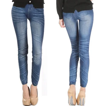 Comfortable Skinny Pants Denim Legins Women Fashion Sexy Women Jean Skinny Leggings Stretchy Slim Leggings