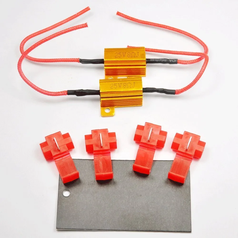 2PCS 25W 8Ohm LED Load Resistors for LED Turn Signal Lights or LED