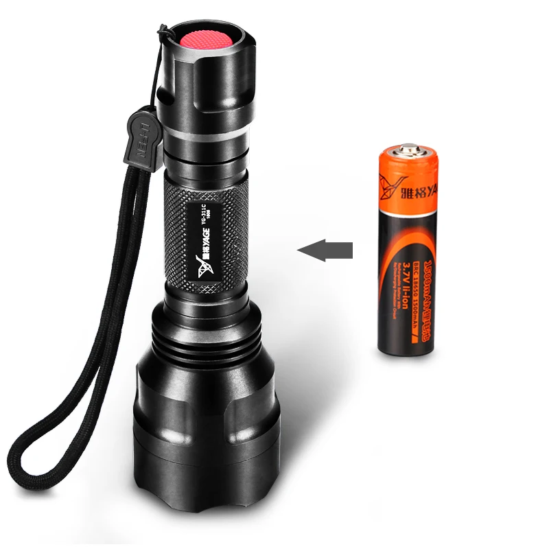 YAGE CREE XP E Тактический 300 М 500 cree led Фонарик LED Факел свет для 1 xRechargeable 18650 lanterna|led flashlight